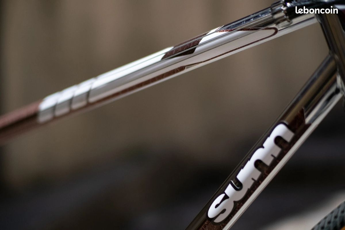 Stickers VTT vintage SUNN pour potence RUDD AVEC TRANSPARENCE