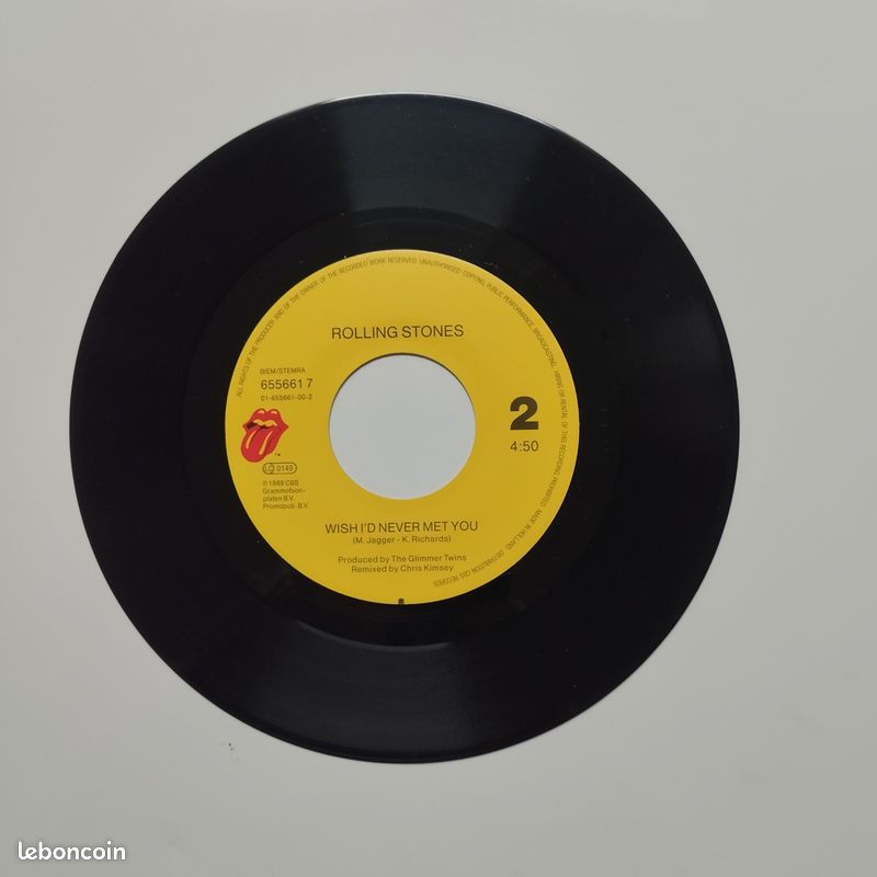Disque vinyle des Rolling Stones 7" Terrifying (image 4)
