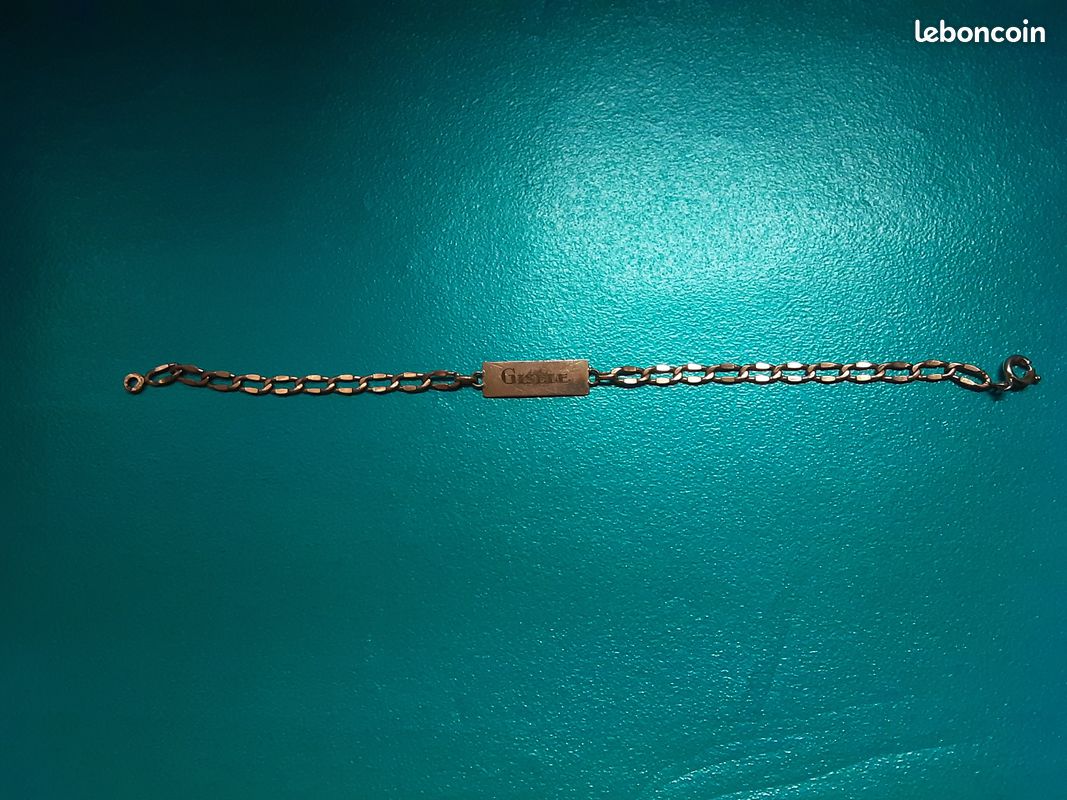Bracelet plaqué or 18 cm (image 2)