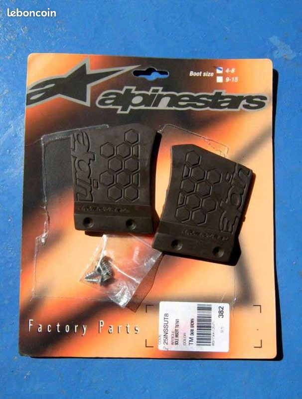 Inserts de semelles de bottes cross alpinestar (image 1)