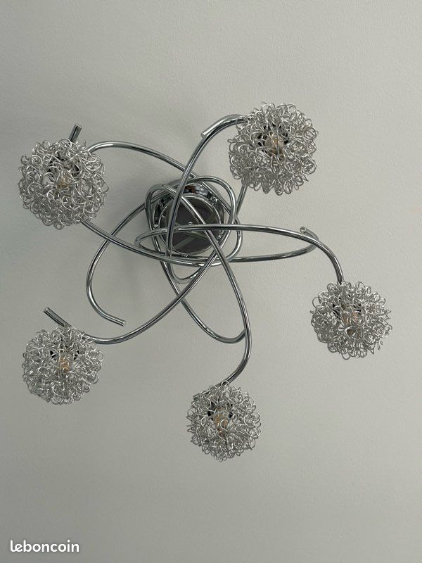 Lustres 5 boules led (image 3)