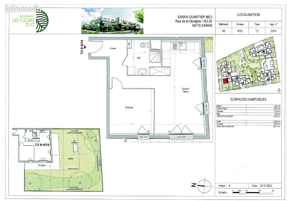 Appartement a louer saran - 2 pièce(s) - 49 m2 - Surfyn