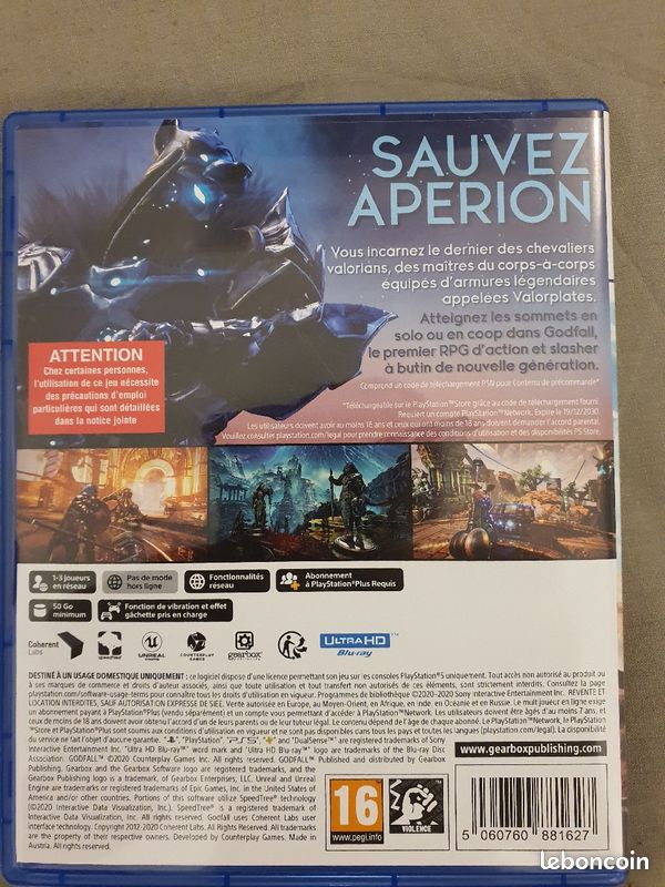 Godfall Ps5 neuf (image 2)