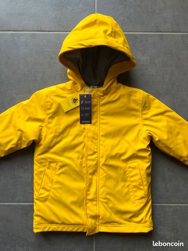 Parka Fille ImpermÃ©able Jaune Veste Doudoune Femme Fluo Doudoune