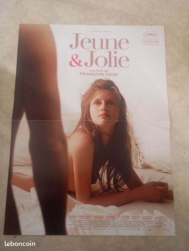 Magnifique Affiche de cinéma petit modèle 39 x 57 du film Jeune et