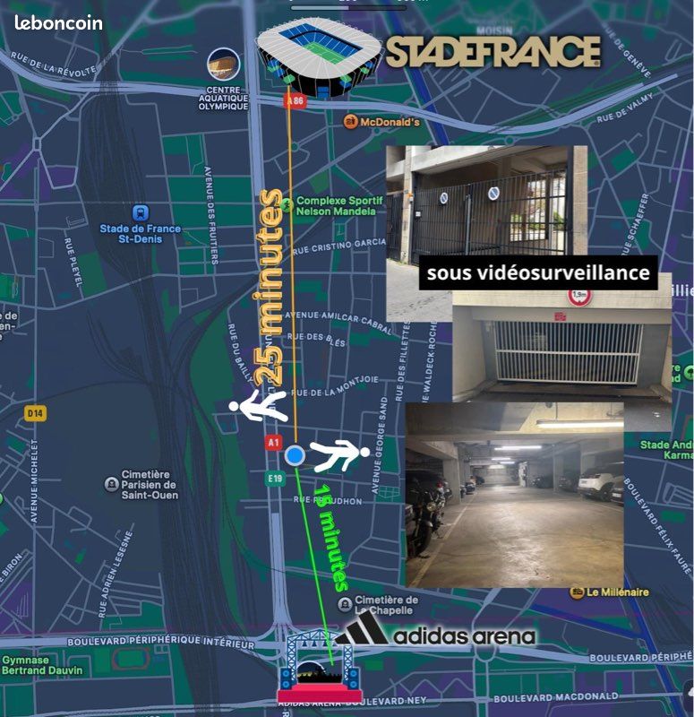 Parking STADE DE FRANCE et ADIDAS ARENA (image 1)
