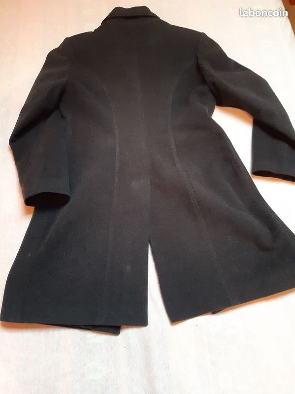 Manteau feutrine femme noir T42 (image 2)
