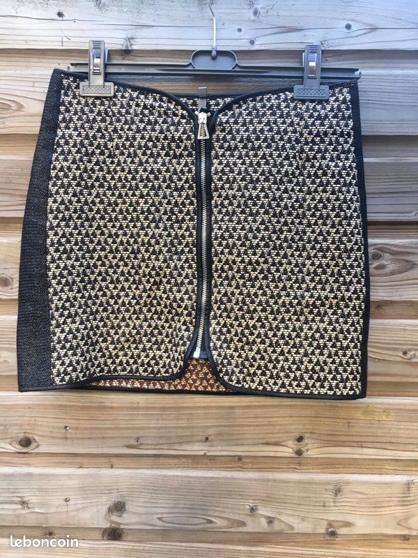 Jupe beige et noire Mimer cop copine taille 36 (image 1)