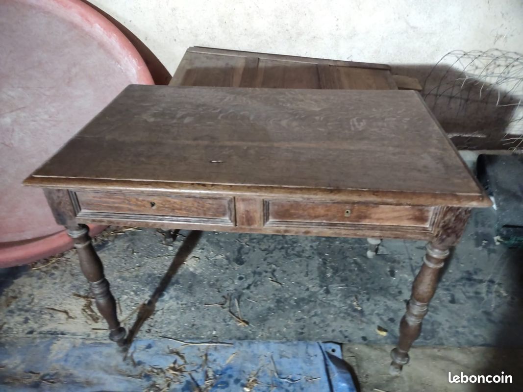 Bureau ancien Bois massif (image 2)
