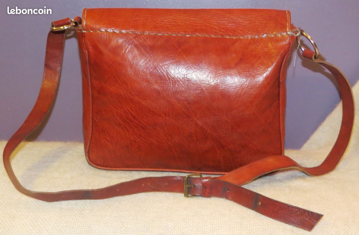 Sacs en bandouliere en cuir 100% vintage (image 6)