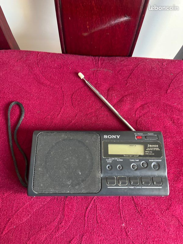 Poste Radio Sony ICF-M60L – RDS 3 Bandes FM/AM – Compact Et Fonctionnel