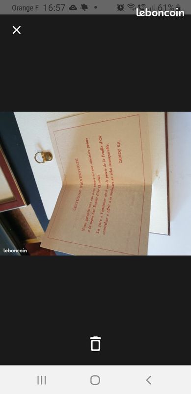 Tableau peint sur feuille d'or (image 3)