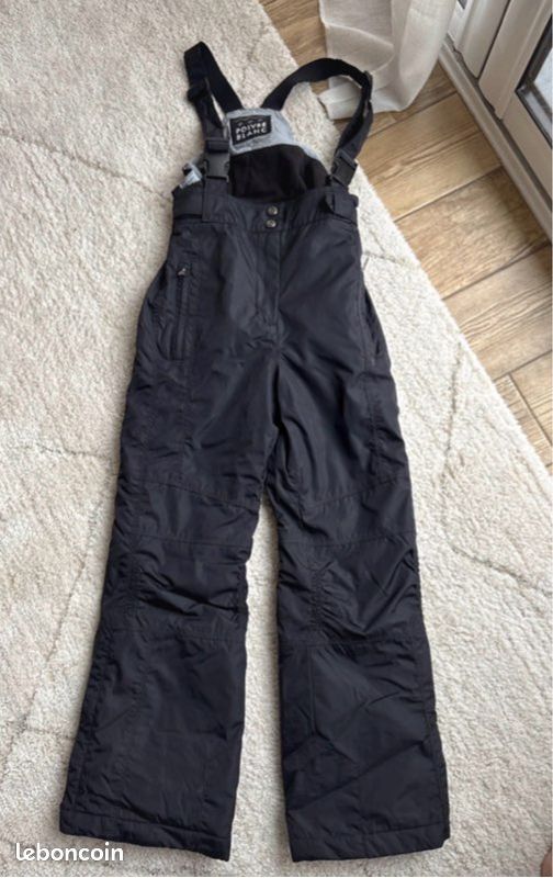 Salopette De Ski Femme Poivre Blanc 0824 - Noir, Taille S, Tissu Stretch Déperlant, Polyamide/élasthanne