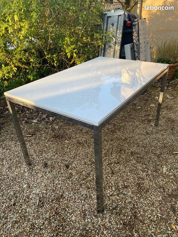 Table à manger blanche (image 2)