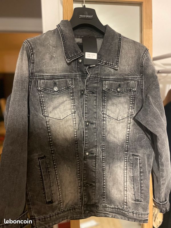 Veste jean noir (image 2)