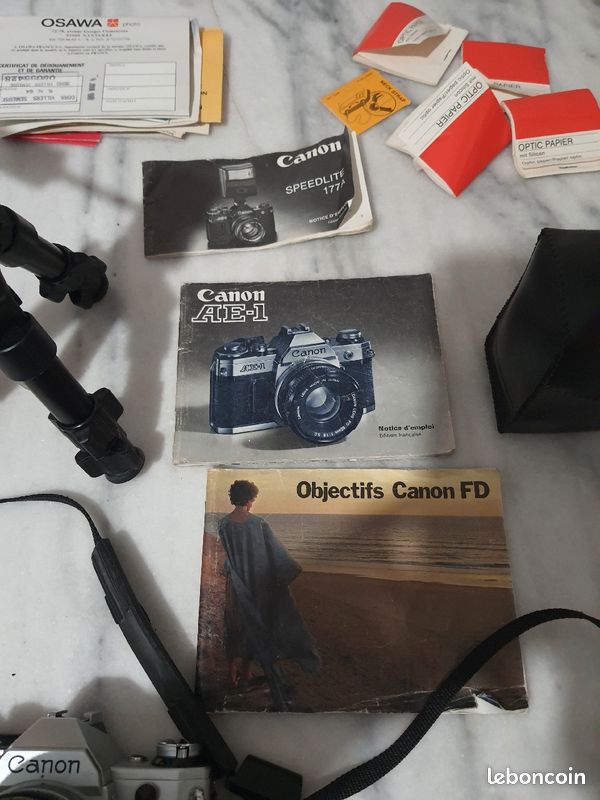 Appareil photo CANON AE-1 argentique de 1979 (image 5)