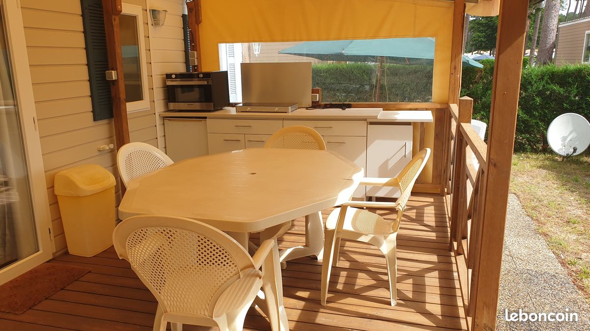 Location mobil home 6 personne mimizan 40 piscine clim libre juillet aout (image 4)