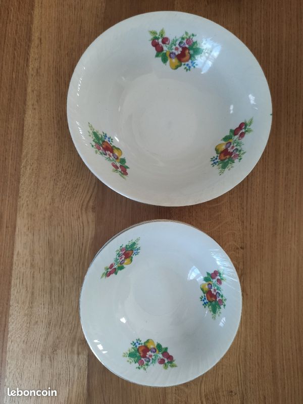 Set Saladier et bol / coupelle à fruits (image 1)