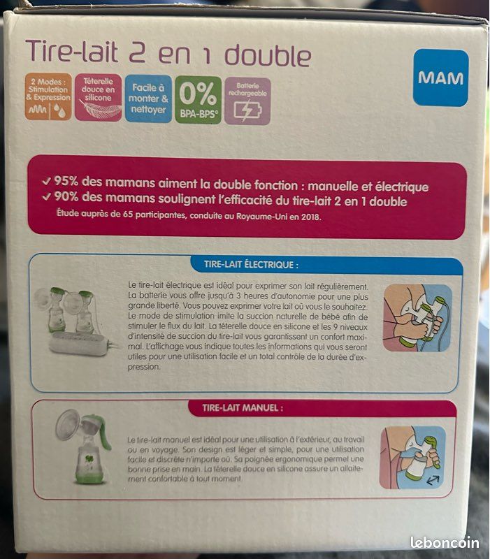 Tire lait double MAM (image 2)