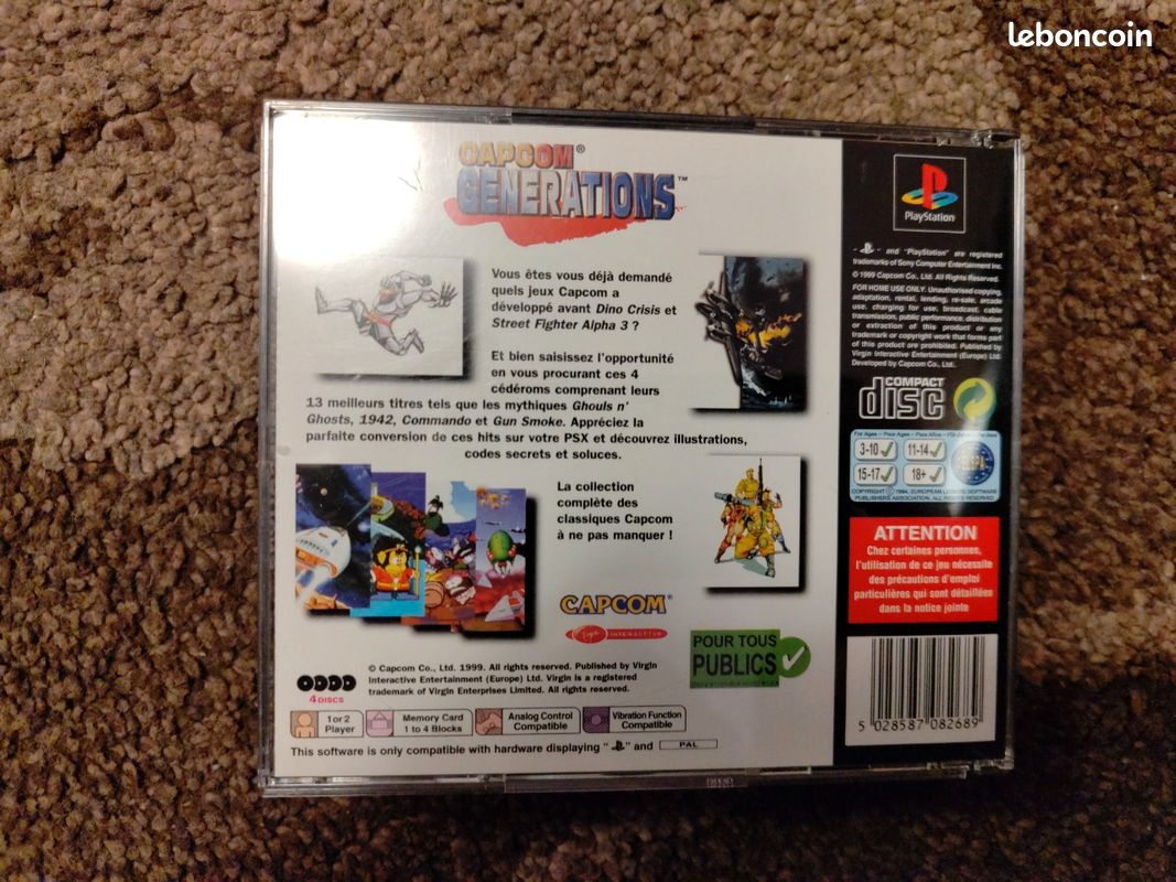 Jeu Capcom Generations 2 (Second Collection) Sur PlayStation 1 - PAL - Bon état