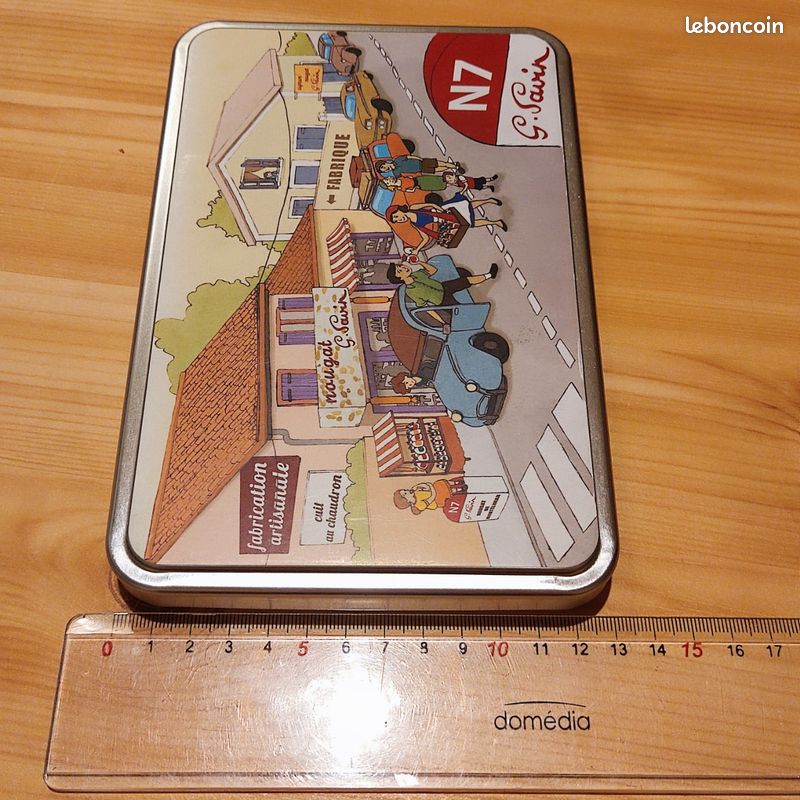 Boîte fine métal G. Savon route nationale 7 19,5 x 13 x 2 cm (image 2)