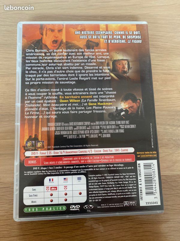DVD du film en territoire ennemi (image 2)
