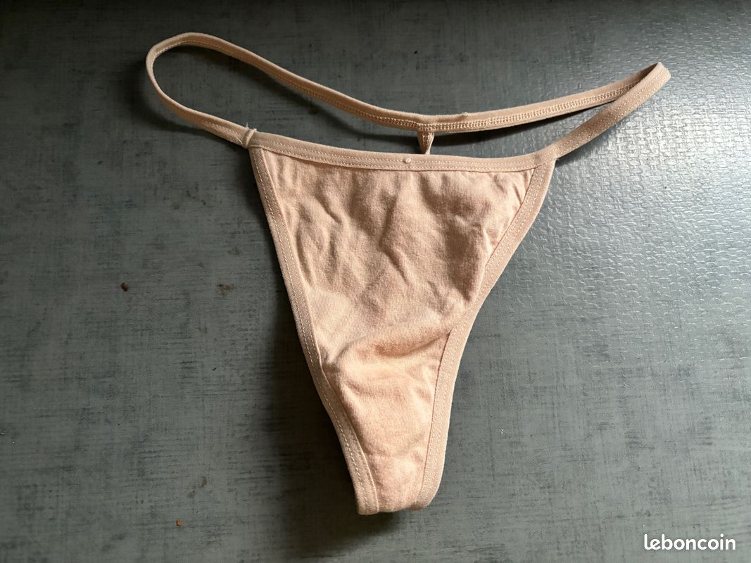 String femme ficelle coton beige TU - Vêtements