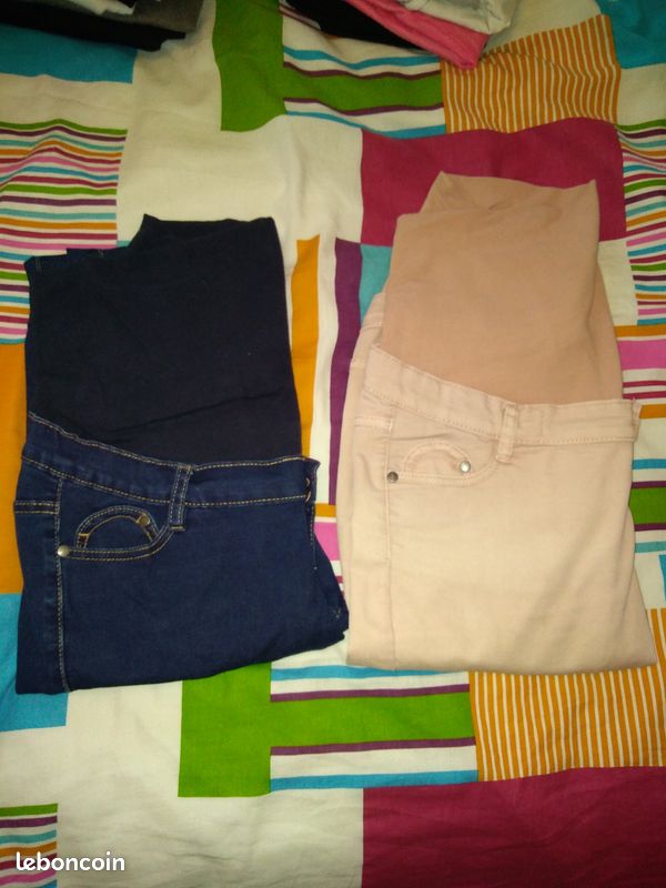 Pantalons pantacourts shorts de grossesse 38 (image 1)