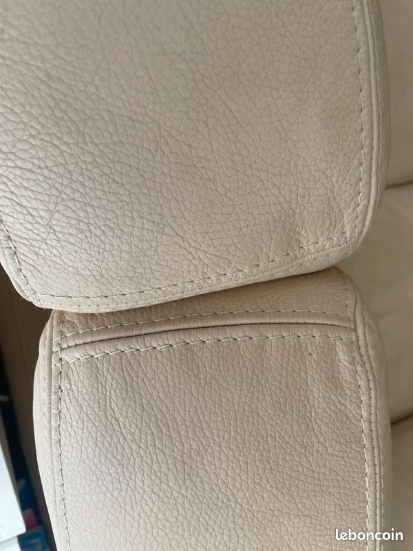 CANAPE en CUIR CONTEMPORAIN + FAUTEUIL ASSORTI (image 5)