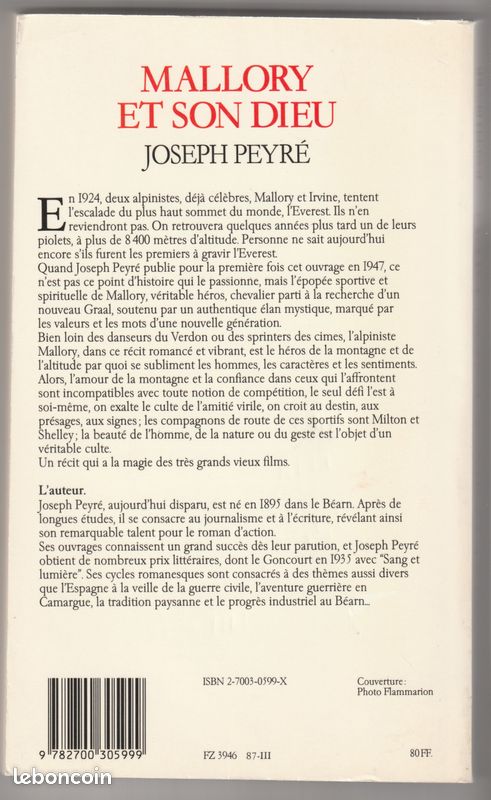 Mallory et son Dieu Joseph Peyré (image 2)