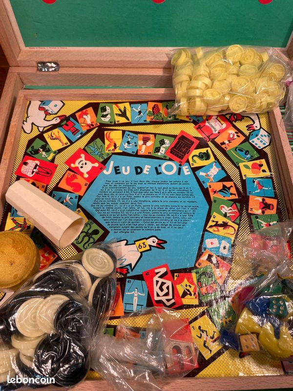 JEUJURA Coffret Bois 100 Jeux de société traditionnels pas cher