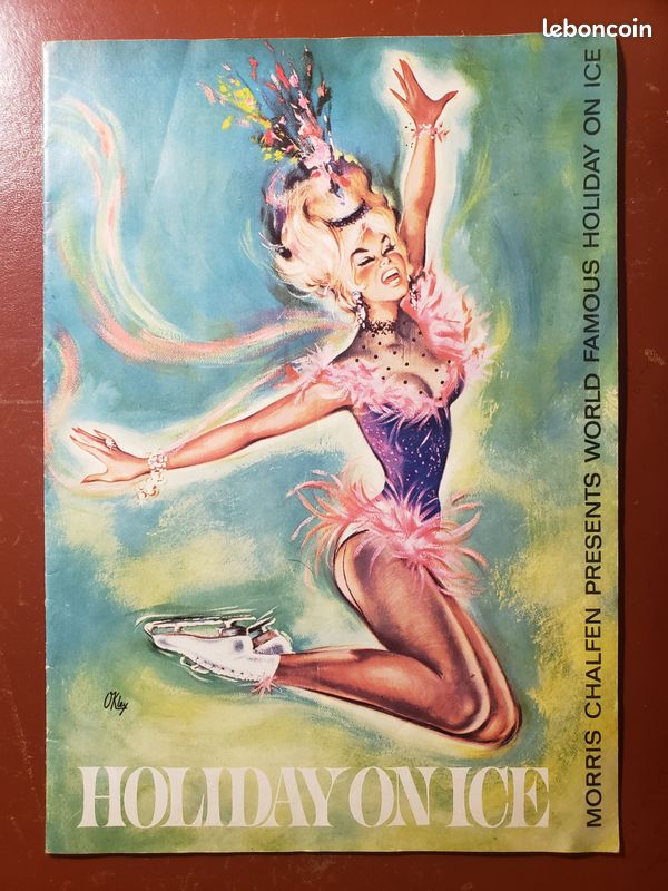 Programme spectacle patinage artistique Holiday on ice années 70 (image 1)