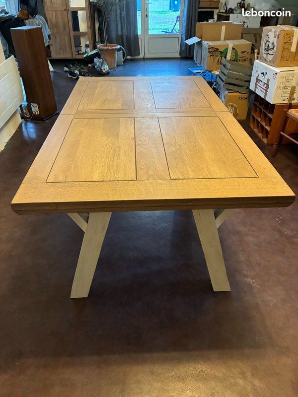 Table chêne véritable Seron marque française (image 1)