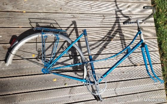 Cadre Vélo ancien randonneuse La Résistante Taille L 59cm - Vélos