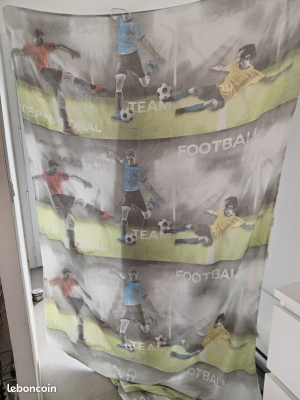 Housse de couette foot pour lit 1 personne (image 1)