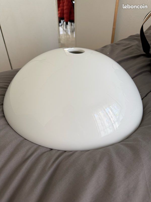 Vasque en verre blanc opalin - NEUF (image 4)