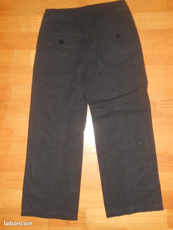 Pantalon en toile La City noir T 34 (image 3)