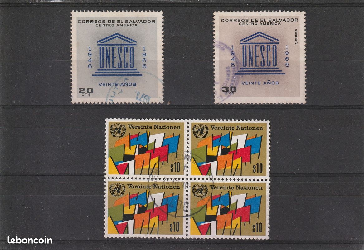 Timbres Nations Unies Vienne 2006 - UNESCO Welterbe France N°467-468, Oblitérés, Collection