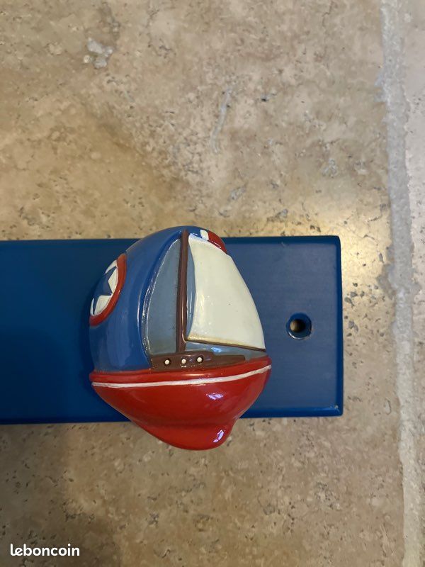 Porte manteau chapeau et bagages en métal chromé art déco moderniste