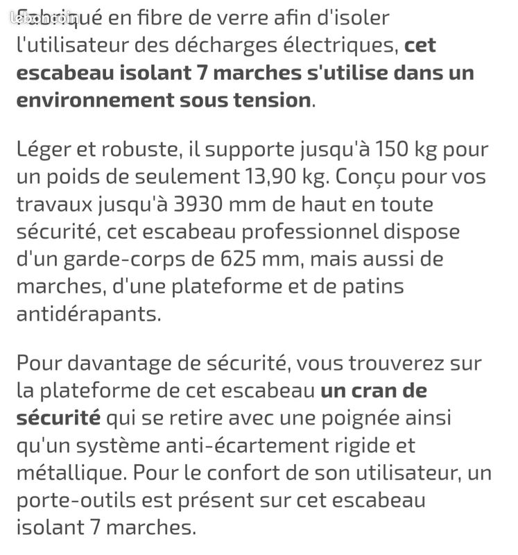 Escabeau isolant XPERTY 7 merches (image 5)
