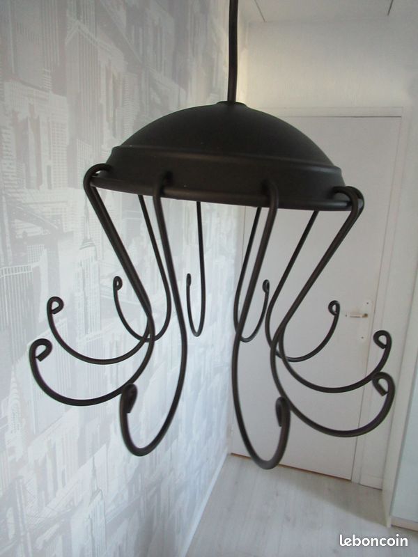Suspension en métal noir état neuf pour accrocher bols - casseroles ou déco de NOEL avec boîte d'origine (image 3)