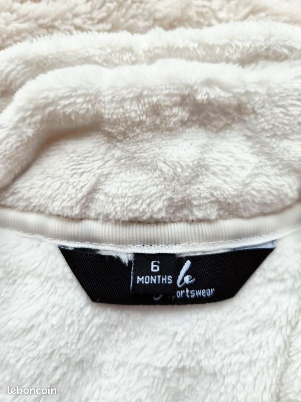 Veste polaire toucher doux Angèle Sportswear - Taille 6 mois (image 4)