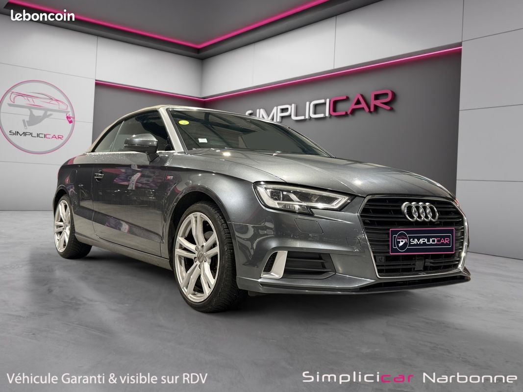 AUDI A3 CABRIOLET 2.0 TDI 150 S Line Garantie 12 mois Sièges chauffants Capote acoustique Roue de secours (image 1)