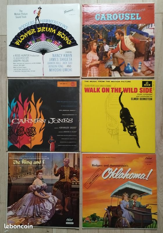 Vinyle BOF/Soundtrack Lot de 12 originaux musicals US 50/60's (image 1)