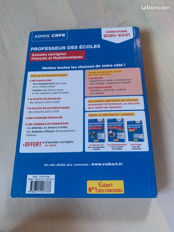 CRPE annales corrigées français et maths (image 3)