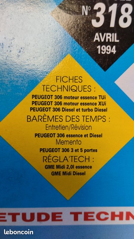 Revue technique automobile Peugeot 306 essence et diesel (image 2)