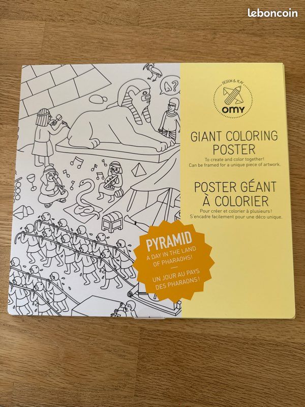 Poster Géant OMY Pyramid à colorier (image 1)