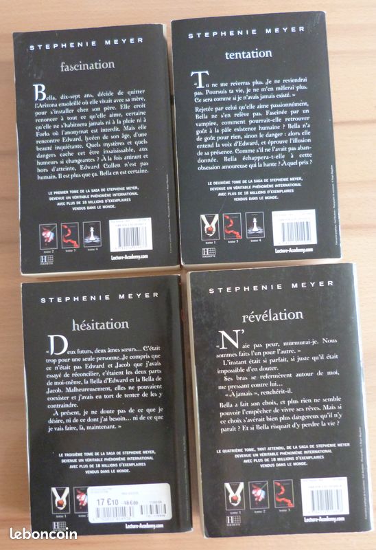 Livre Twilight tome 1 à 4 (image 2)