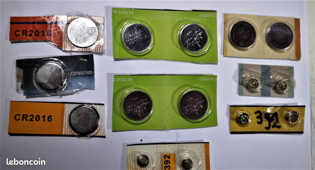 Lot 15 piles bouton batterie qualité pro 6 N° 392 / 9 N° 2016 (image 2)