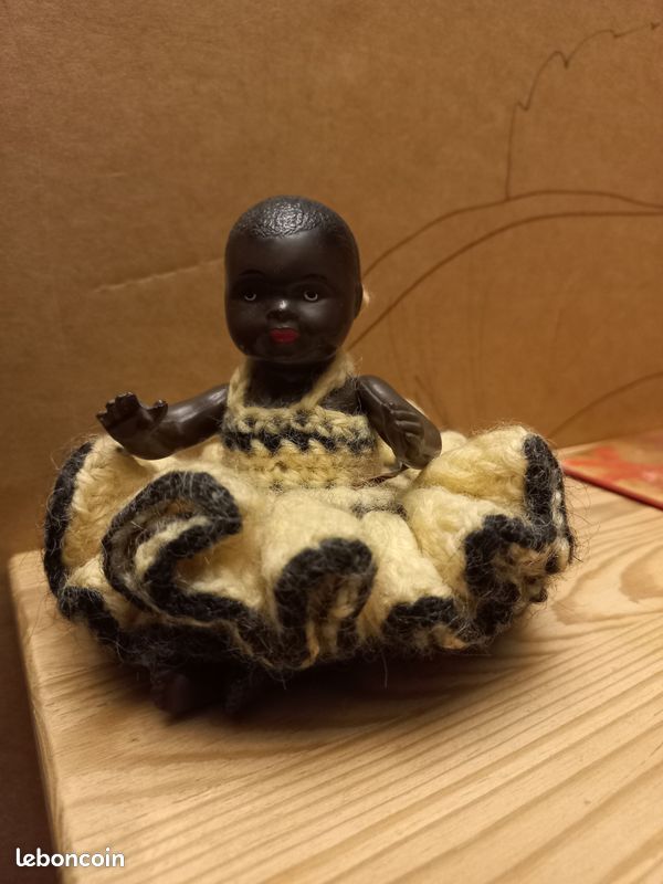 Ancien Baigneur En Terre De Pipe à Restaurer - Environ 30 Cm - Figurine Vintage